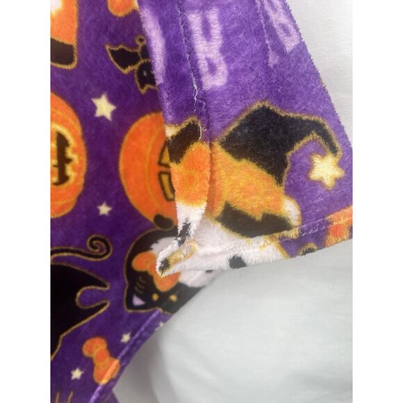 Hello Kitty Pumpkin Witch Halloween 2024 Plush Throw Blanket 40”x 50” Read - Picture 4 of 4